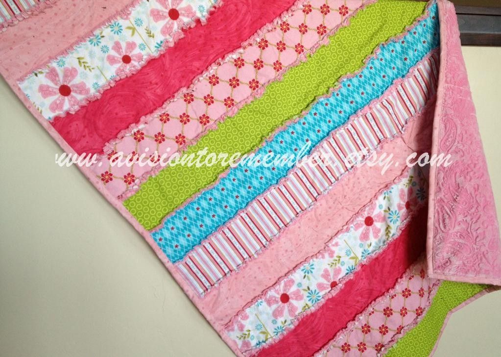 Raggedy Strip Rag Quilt by A Vision To Remember