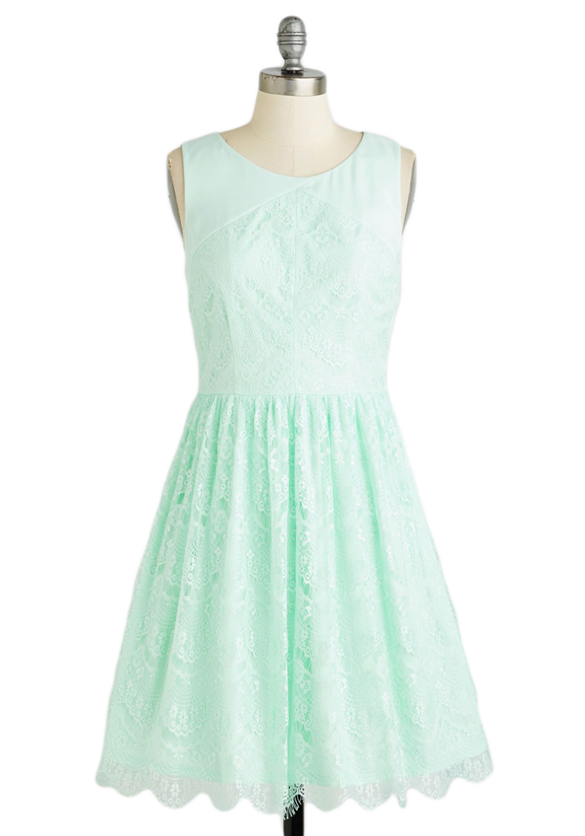 Roll in with the Punch Dress-Mint