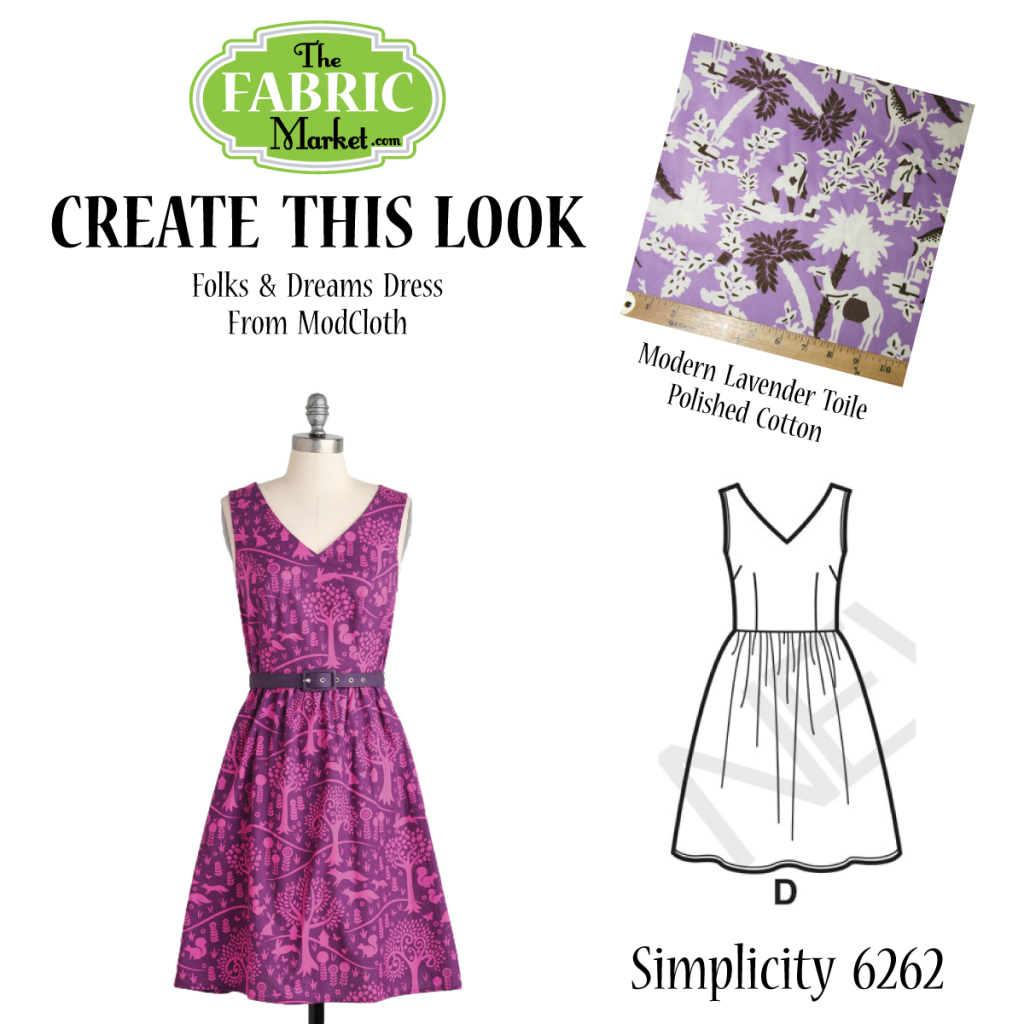 Create This Look - Modern Lavender Toile Polished Cotton + Challenge ...
