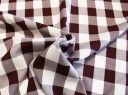 Large Gingham Gabardine - Burgundy