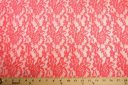 Coral Floral Stretch Lace