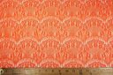 Neon Orange Scallop Lace