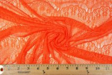 Neon Orange Scallop Lace