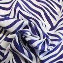 Zebra Gabardine - Dark Purple