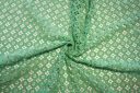 Heavy Light Jade Geometric Floral Cotton Lace