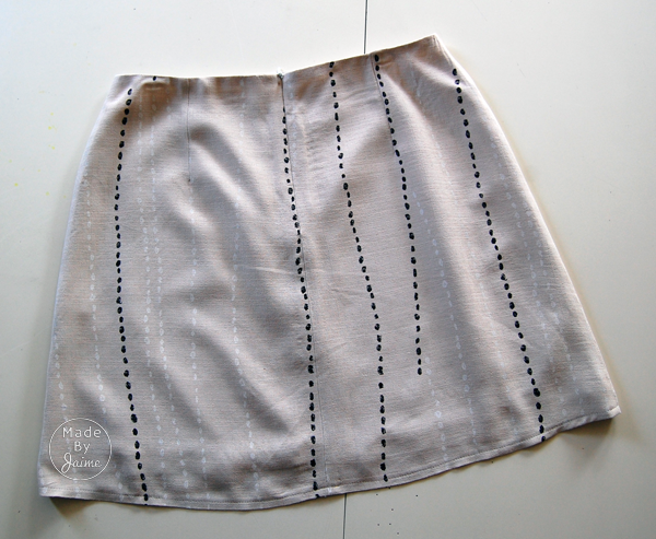 Self-Drafted Basic Skirt | MadeByJaime for TheFabricMarket.com