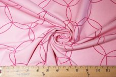 Pink Overlapping Circle Flannel