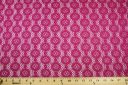 Fuchsia Geo Dot Cotton/Poly Knit Lace
