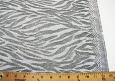 Black & Silver Zebra Lace