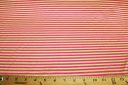 Mini Stripe Stretch Poly Tricot - Pink & Green