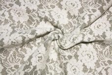 Grey Bonded Lace Knit