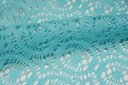 Aquamarine Open Knit Cotton/Poly Lace