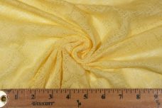 Pale Yellow Knit Poly/Cotton Lace