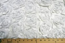 Jumbo Floral on Mesh - White