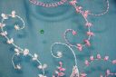 Embroidered Paisley Chiffon - Teal