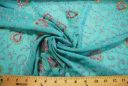 Floral Sequin Chiffon - Turquoise