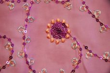 Flourish Sequin Chiffon - Purple