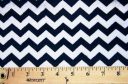 Small Chevron - Black / Baby Blue