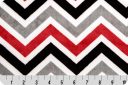 Large Chevron - Black & Red