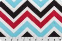 Large Chevron - Red & Turquoise
