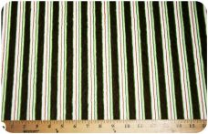 Various Stripe - Green & Chocolate