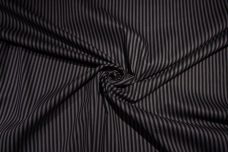 Small Black & Medium Grey Stripe Twill