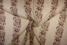 Raffia Floral Stripe Cotton/Silk Gauze