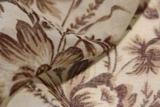 Raffia Floral Stripe Cotton/Silk Gauze