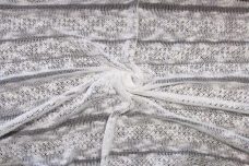 White Sparkle Stripe Tissue Sweater Knit