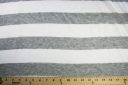 Jumbo Grey & White Stripe Tissue Knit