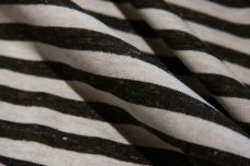 Charcoal & Ivory Double-sided Stripe Knit