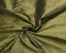 Gold & Black Pineapple Pattern Duponi Silk