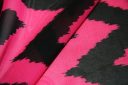 Large Grunge Chevron Chiffon - Hot Pink & Black