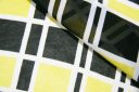 Plaid Chiffon - Black & Yellow