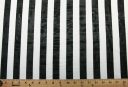 1" Stripe Chiffon - Black & White