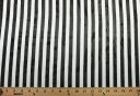 1/2" Stripe Chiffon - Black & White