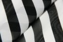 1/2" Stripe Chiffon - Black & White