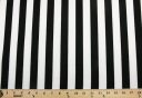 1" Stripe Georgette - Black & White