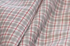 Red & Ash Small Poly/Cotton Plaid