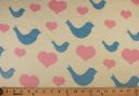 Birds & Hearts Minky