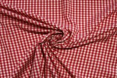 1/8" Gingham Poly/Cotton - Scarlet