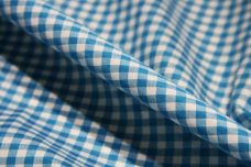 1/8" Gingham Poly/Cotton - Turquoise