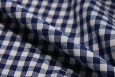 1/4" Gingham Poly/Cotton - Navy