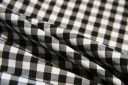 1/4" Gingham Poly/Cotton - Black