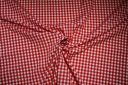1/4" Gingham Poly/Cotton - Scarlet