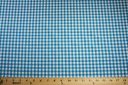 1/4" Gingham Poly/Cotton - Turquoise