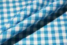 1/4" Gingham Poly/Cotton - Turquoise