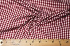 1/8" Gingham Poly/Cotton - Wine