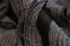 Jumbo Ruffle Knit - Black & Grey