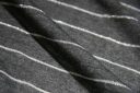 Metallic Silver & Charcoal Stripe Jersey